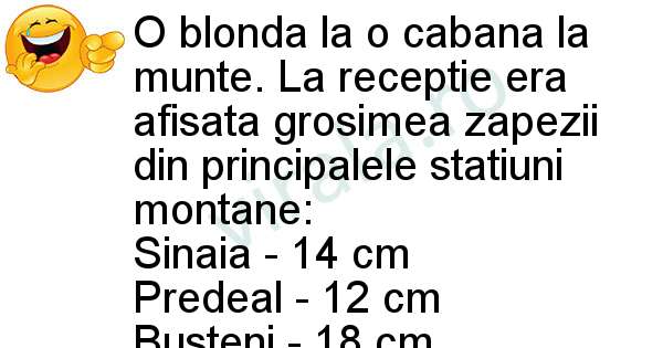 Blonda la munte