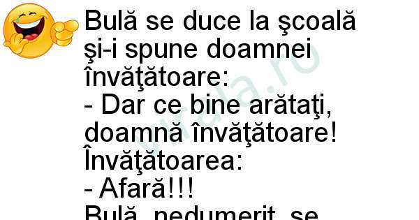Bula se da la invatatoare