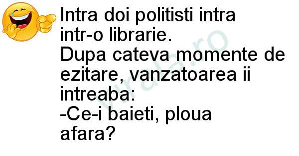 Doi politisti la librarie