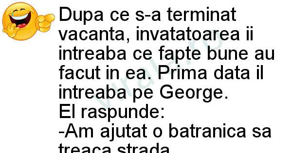 Fapte bune din vacanta