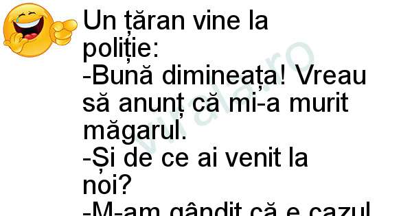 Mi-a murit magarul