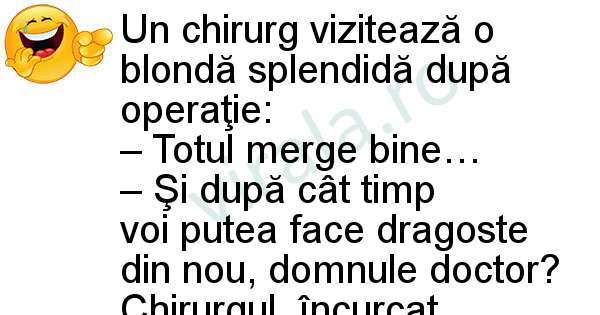O blonda se opereaza