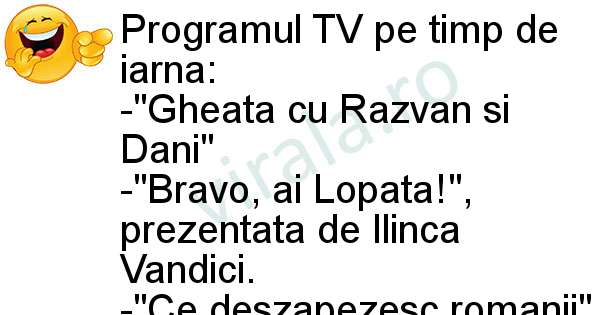 Programul TV de iarna