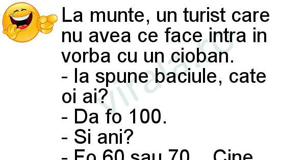 Turistul intreaba un cioban