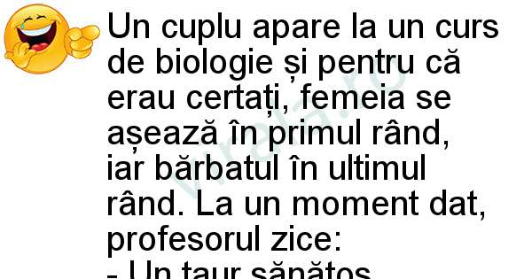 Un cuplu la ora de biologie