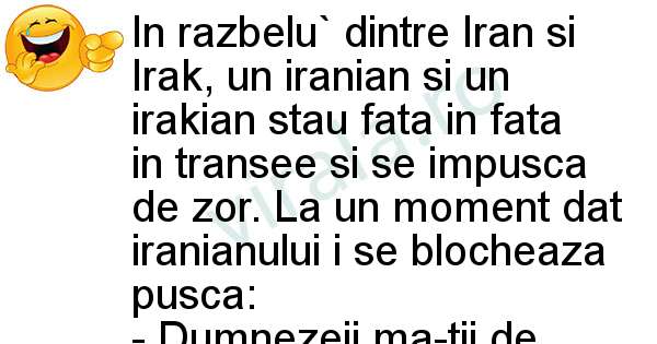 Un iranian si un irakian pe front