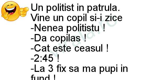 Un politist in patrula
